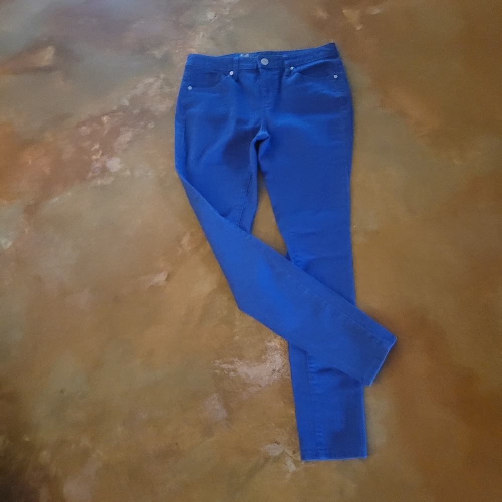 Mossimo Premium Denim Jean's Size 4 Royal Blue